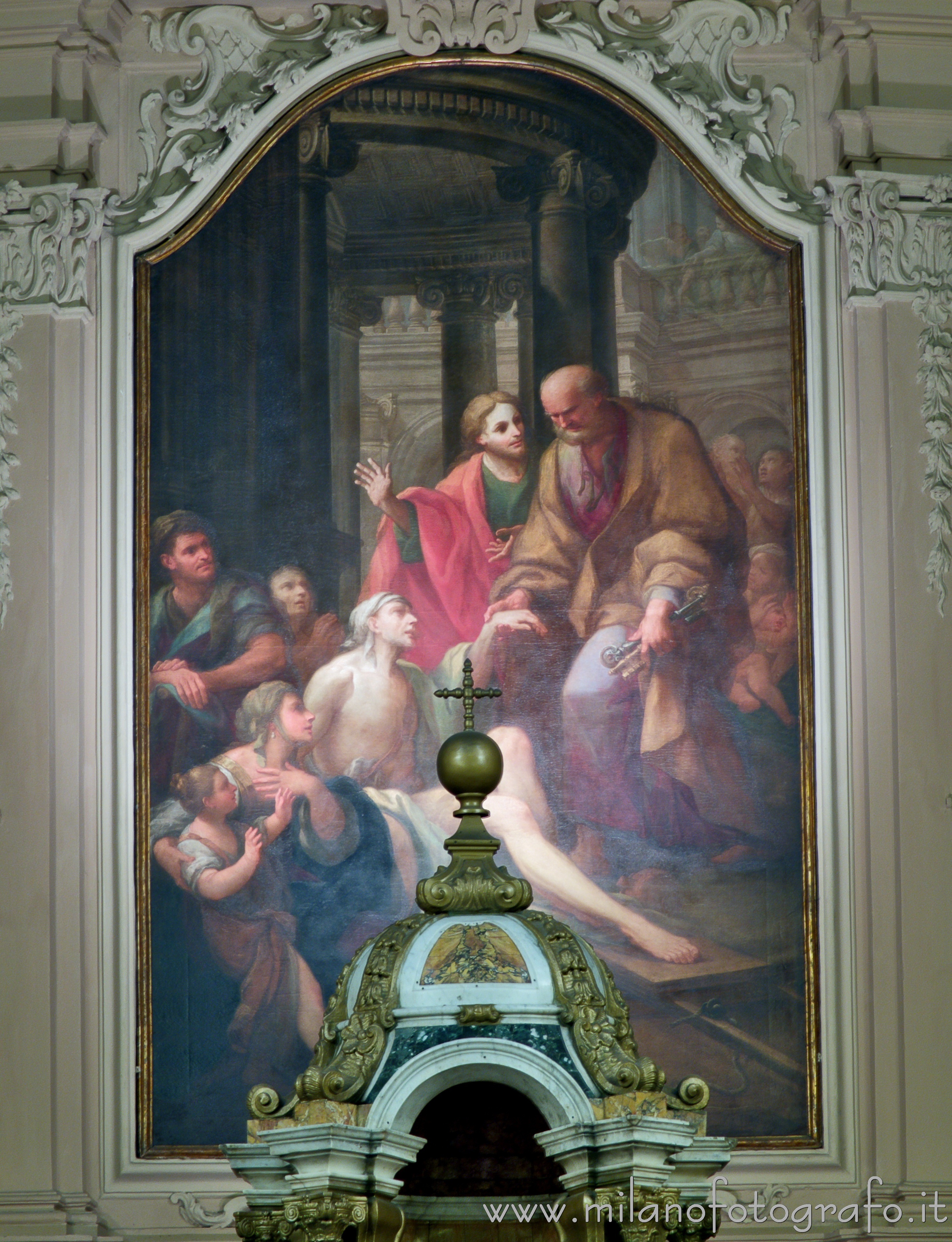 San Giovanni in Marignano (Rimini) - Pala dell'altare maggiore della Chiesa di San Pietro - Foto a piena risoluzione